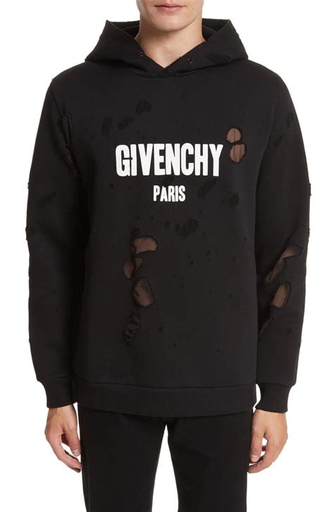 givenchy reflective hoodie|givenchy hoodie distressed.